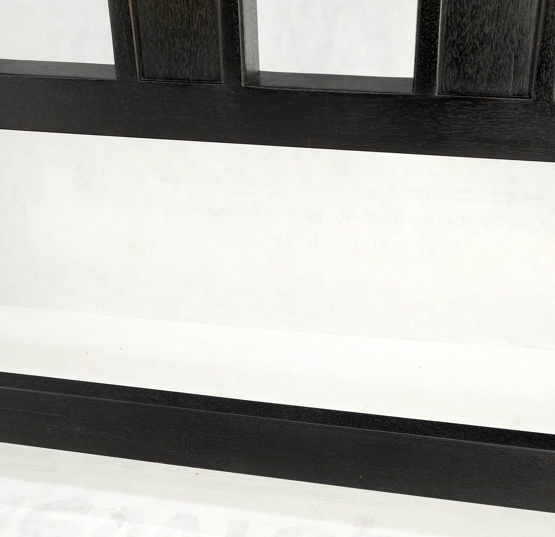 EstablishedLines Harvey Prober Ebonized Solid Mahogany Lacquered Queen Size Headboard Bed Mint!