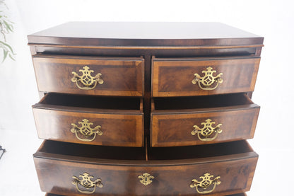 Henredon Banded Mahogany 9 Drawers Chippendale Style High Chest Dresser MINT!