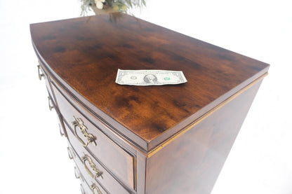 EstablishedLines Henredon Banded Mahogany 9 Drawers Chippendale Style High Chest Dresser MINT!