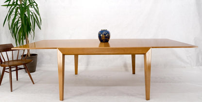 EstablishedLines Cassina Large Square Flip Top Expandable Dining Conference Table Blond Birch