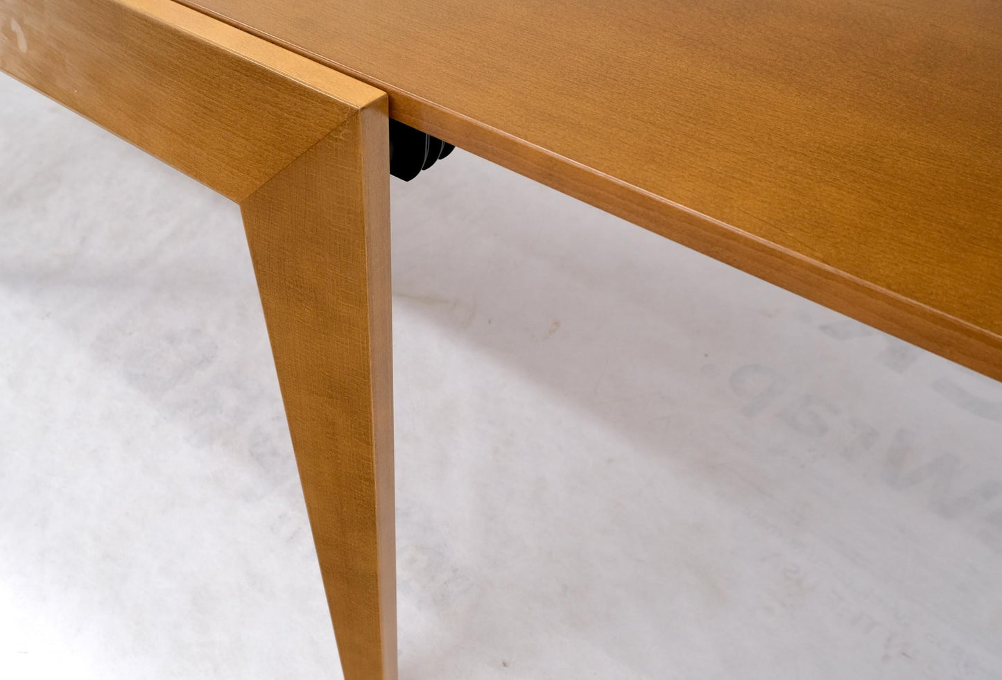 EstablishedLines Cassina Large Square Flip Top Expandable Dining Conference Table Blond Birch