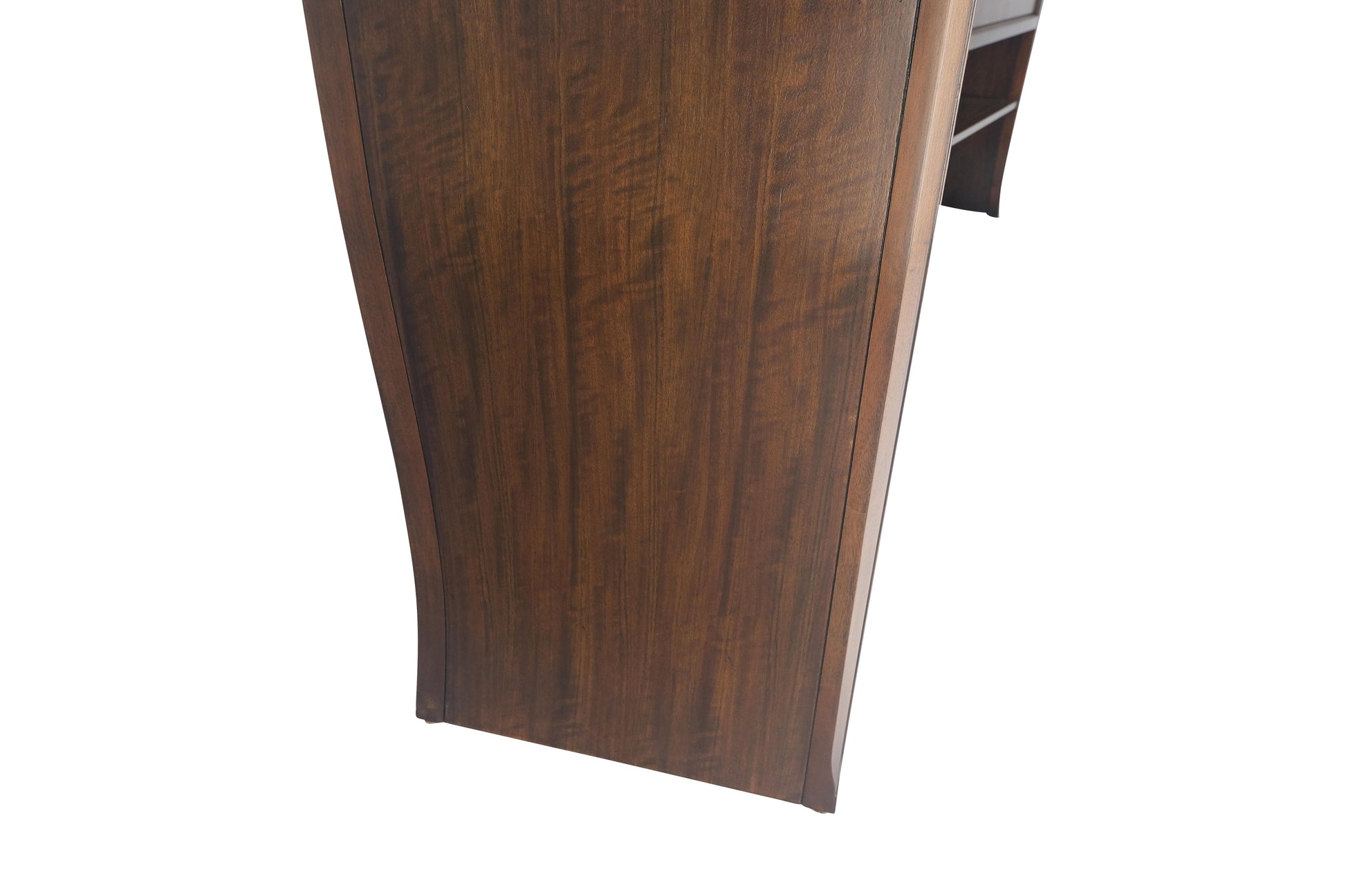 EstablishedLines Pair Century Walnut Waterfall Brand New Old Stock Two Tier Night Tables Stands