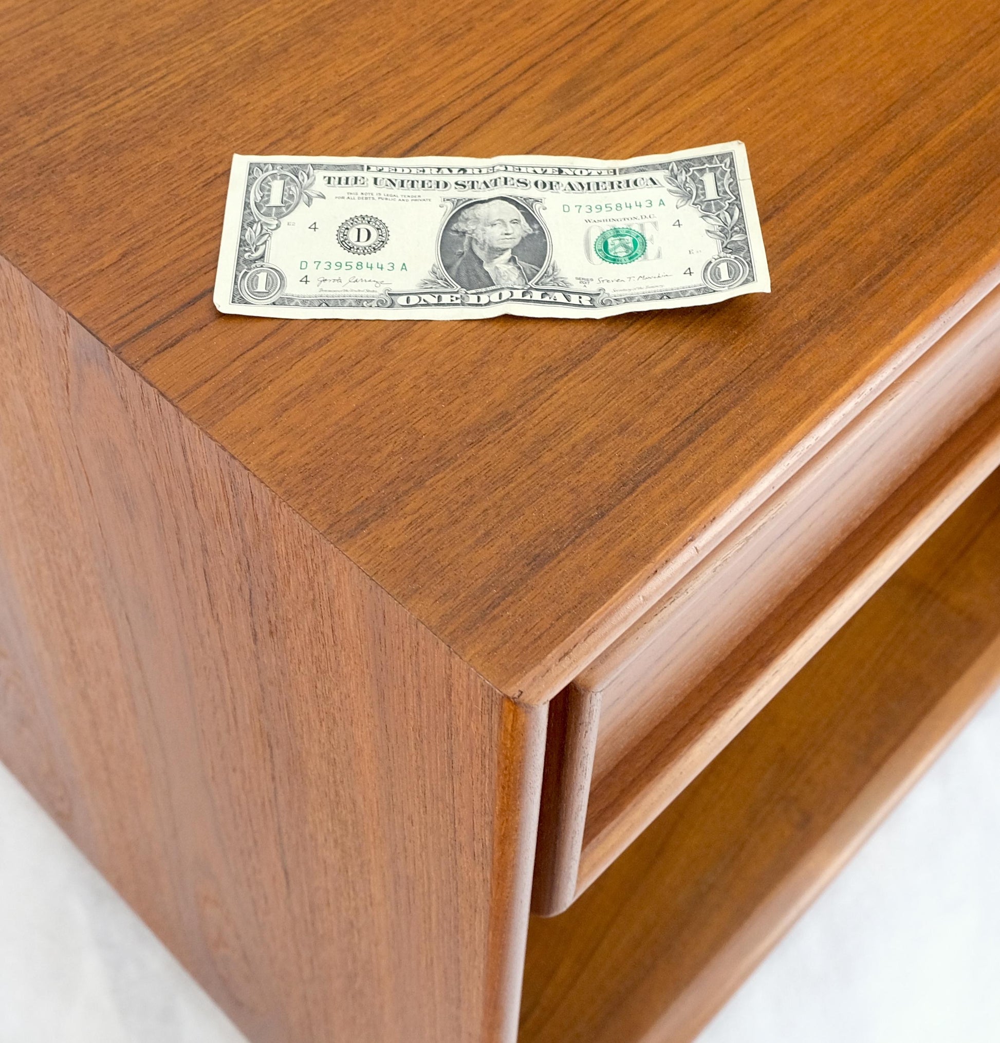 EstablishedLines Pair of Mid Century Danish Modern Teak One Drawer Nightstands End Tables MINT!