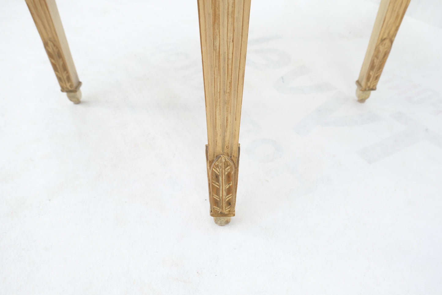 EstablishedLines Round Lacquered Leather parchment Top Occasional Lamp Accent Table Stand