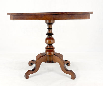 EstablishedLines Dutch 19th Century Marquetry Inlay Top Breakfast Center Occasional Lamp Table