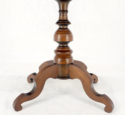 EstablishedLines Dutch 19th Century Marquetry Inlay Top Breakfast Center Occasional Lamp Table