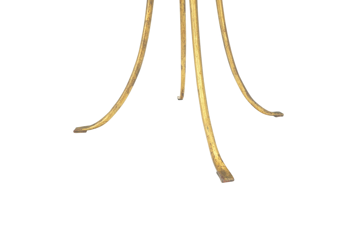 Gilt Wrought Iron "Twisted Rope" Base w/ Tassels Jardiniere Planter Pot MINT!