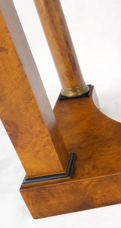 Burl Wood Biedermeier Dressing Table Mirror Matching Chair Cane Seat Mint!