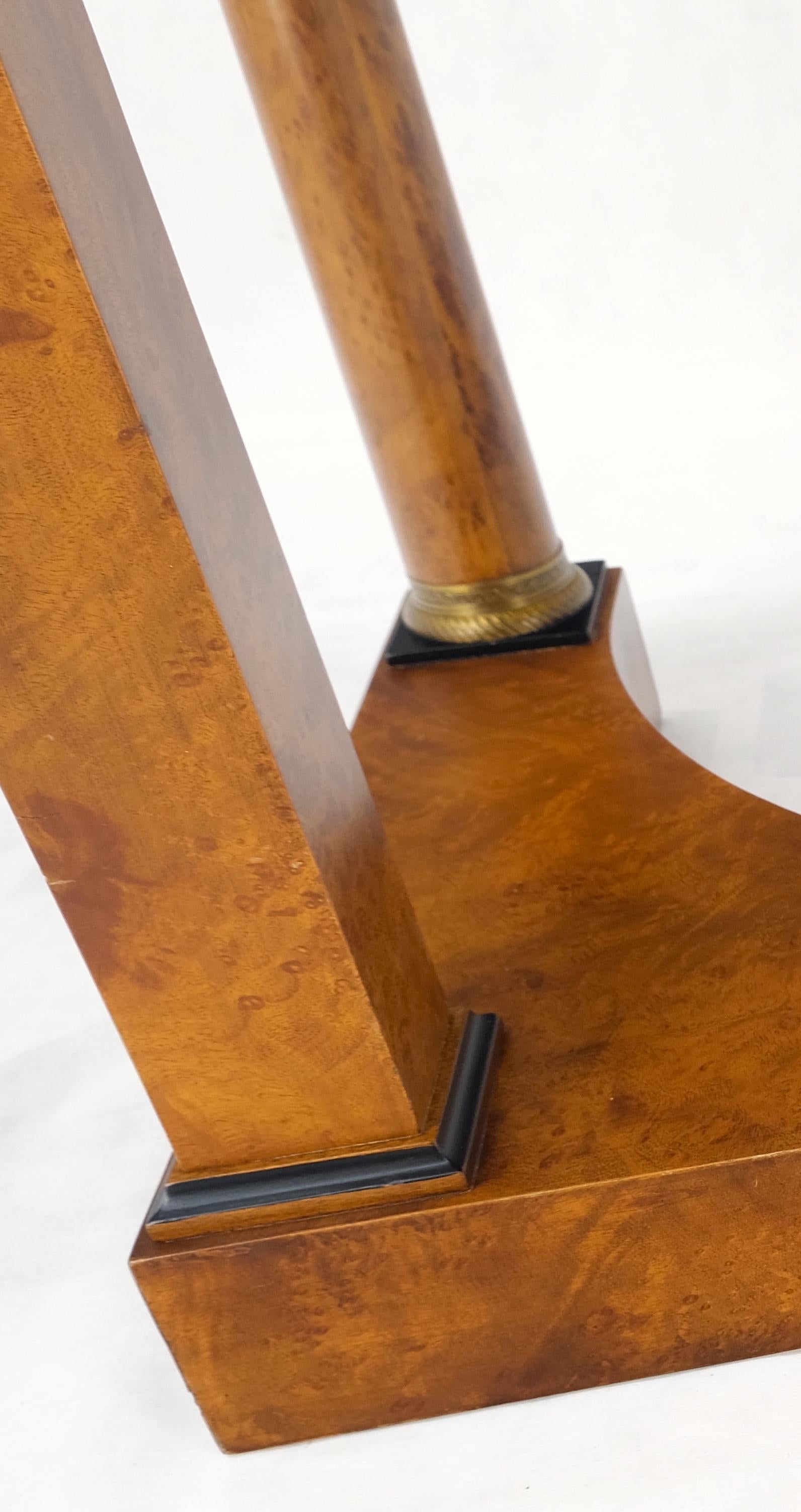 EstablishedLines Burl Wood Biedermeier Dressing Table Mirror Matching Chair Cane Seat Mint!