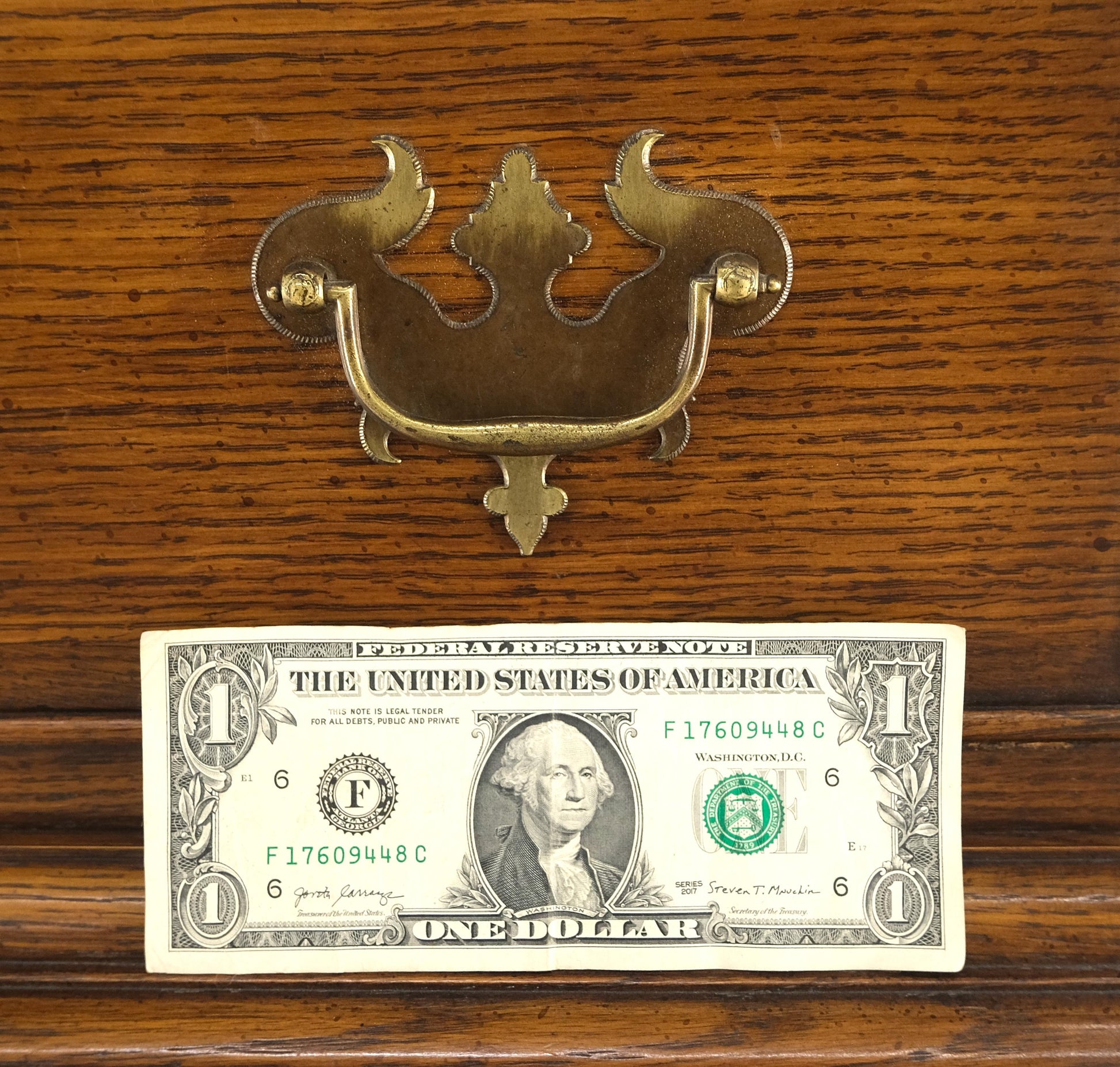 Bracket Feet Chippendale Style Solid Chestnut Brass Pulls Chest on Chest Dresser