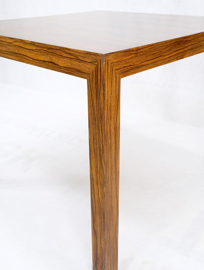 Dunbar Zebra Wood Square Side Lamp Occasional Coffee Table Stand Mint!
