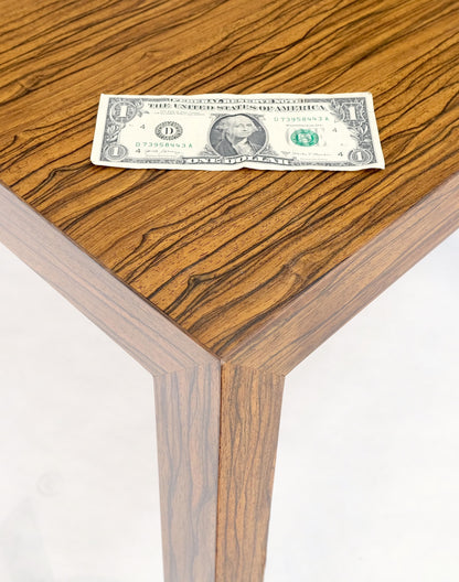 EstablishedLines Dunbar Zebra Wood Square Side Lamp Occasional Coffee Table Stand Mint!