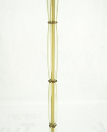 Blown Murano Glass & Brass c1950s Base Mid Century Modern Floor Lamp MINT