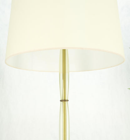 Blown Murano Glass & Brass c1950s Base Mid Century Modern Floor Lamp MINT