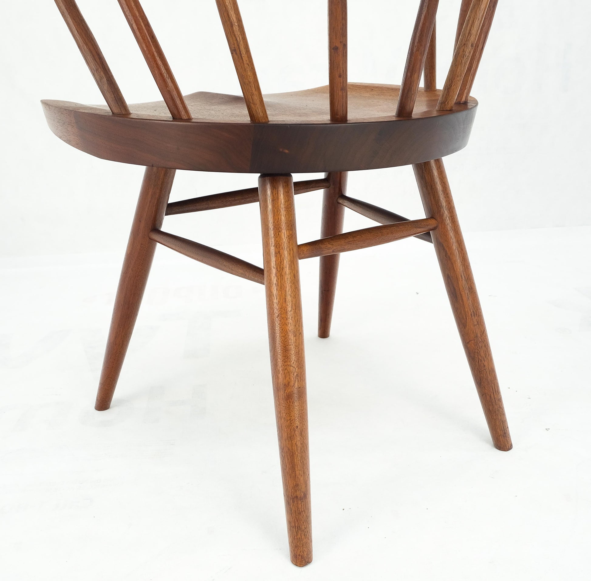 EstablishedLines Pair of George Nakashima Captain's Dining Chairs in Walnut