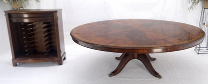 Jonathan Charles 66/92' Diamet Round 8 board Extendable Dining Table Single Base