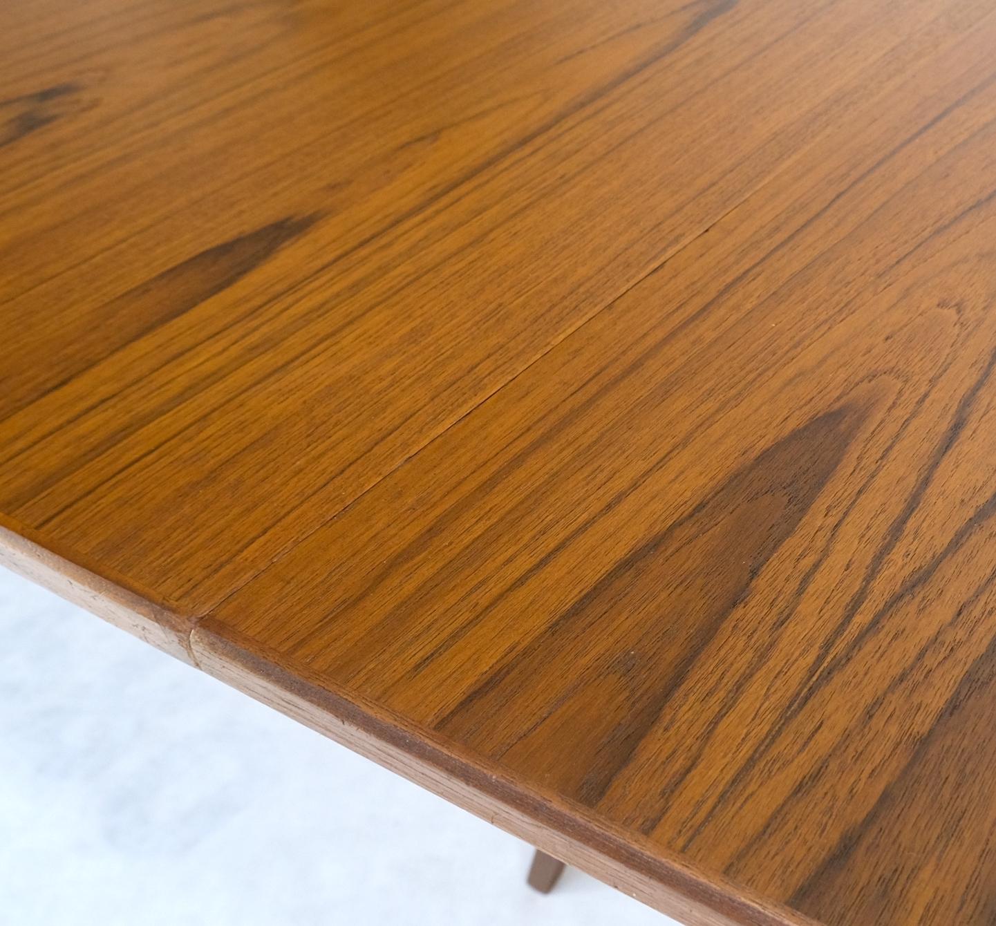 EstablishedLines Danish Teak Mid Century Modern Round Dining Banquet Conference Table 4 Leaf MINT