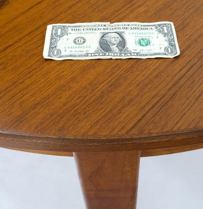 EstablishedLines Danish Teak Mid Century Modern Round Dining Banquet Conference Table 4 Leaf MINT