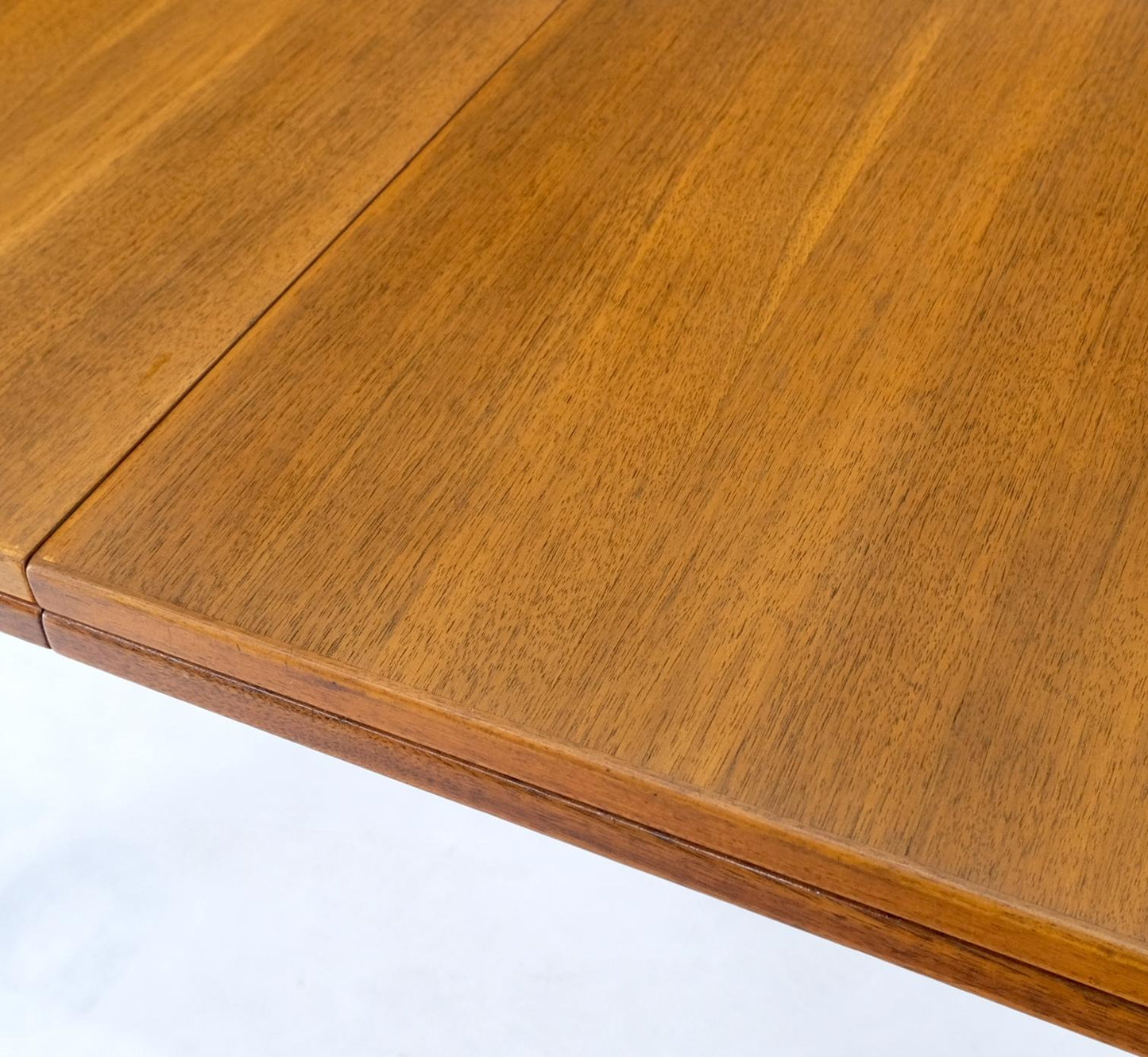 EstablishedLines Rectangle Teak Danish Mid Century Modern Dining Table Flip Top  Sweden Made MINT