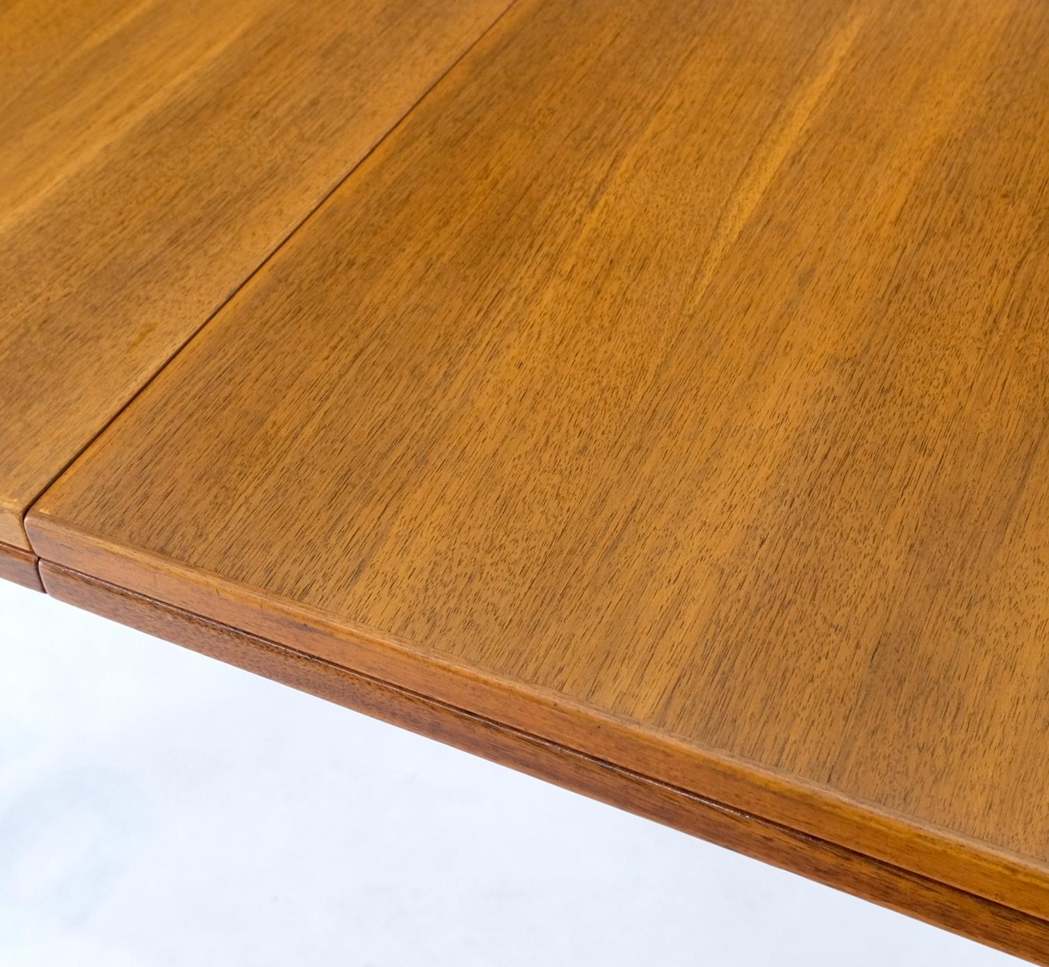 EstablishedLines Rectangle Teak Danish Mid Century Modern Dining Table Flip Top  Sweden Made MINT