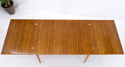 EstablishedLines Rectangle Teak Danish Mid Century Modern Dining Table Flip Top  Sweden Made MINT