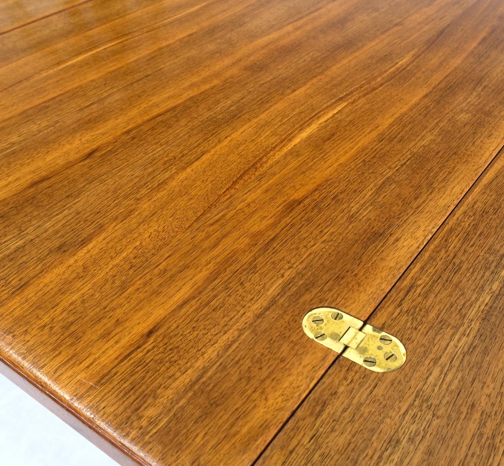 EstablishedLines Rectangle Teak Danish Mid Century Modern Dining Table Flip Top  Sweden Made MINT