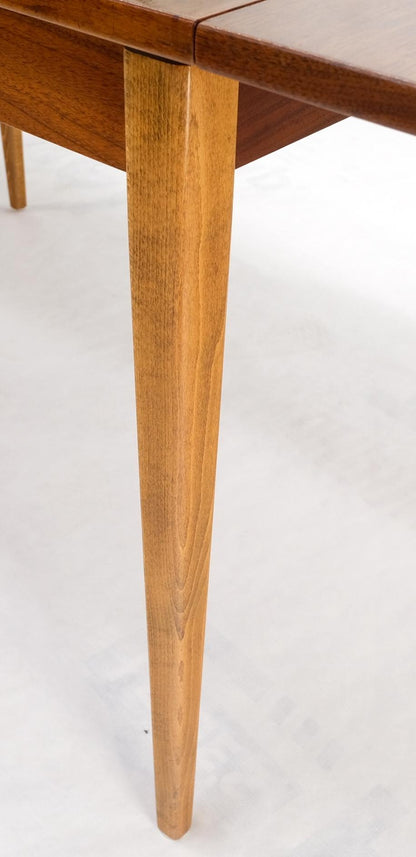 EstablishedLines Rectangle Teak Danish Mid Century Modern Dining Table Flip Top  Sweden Made MINT