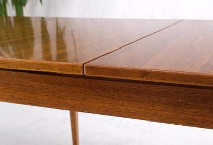 EstablishedLines Rectangle Teak Danish Mid Century Modern Dining Table Flip Top  Sweden Made MINT