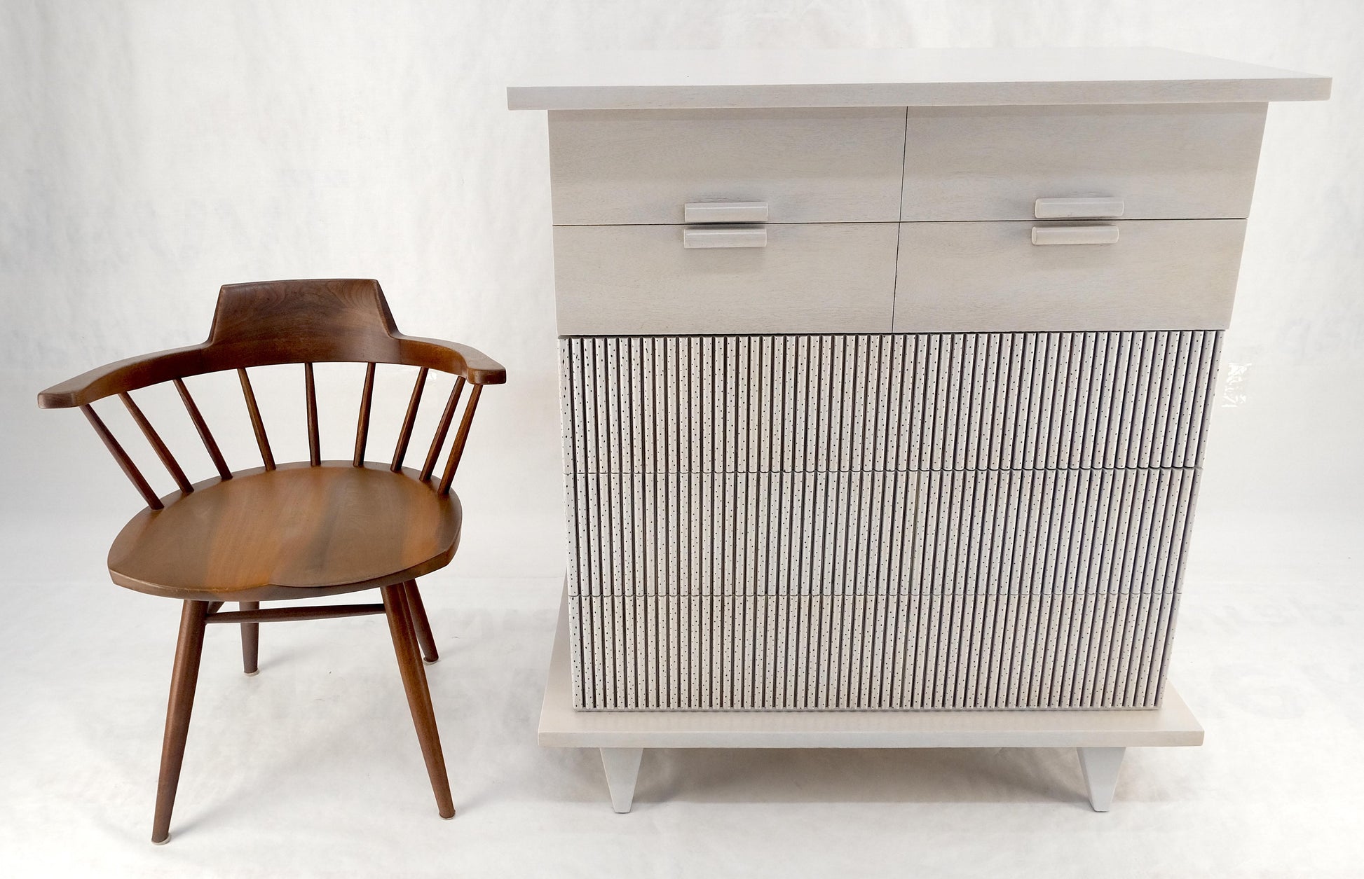 American of Martinsville Light Grey 5 Drawers Mid Century Modern Dresser MINT!