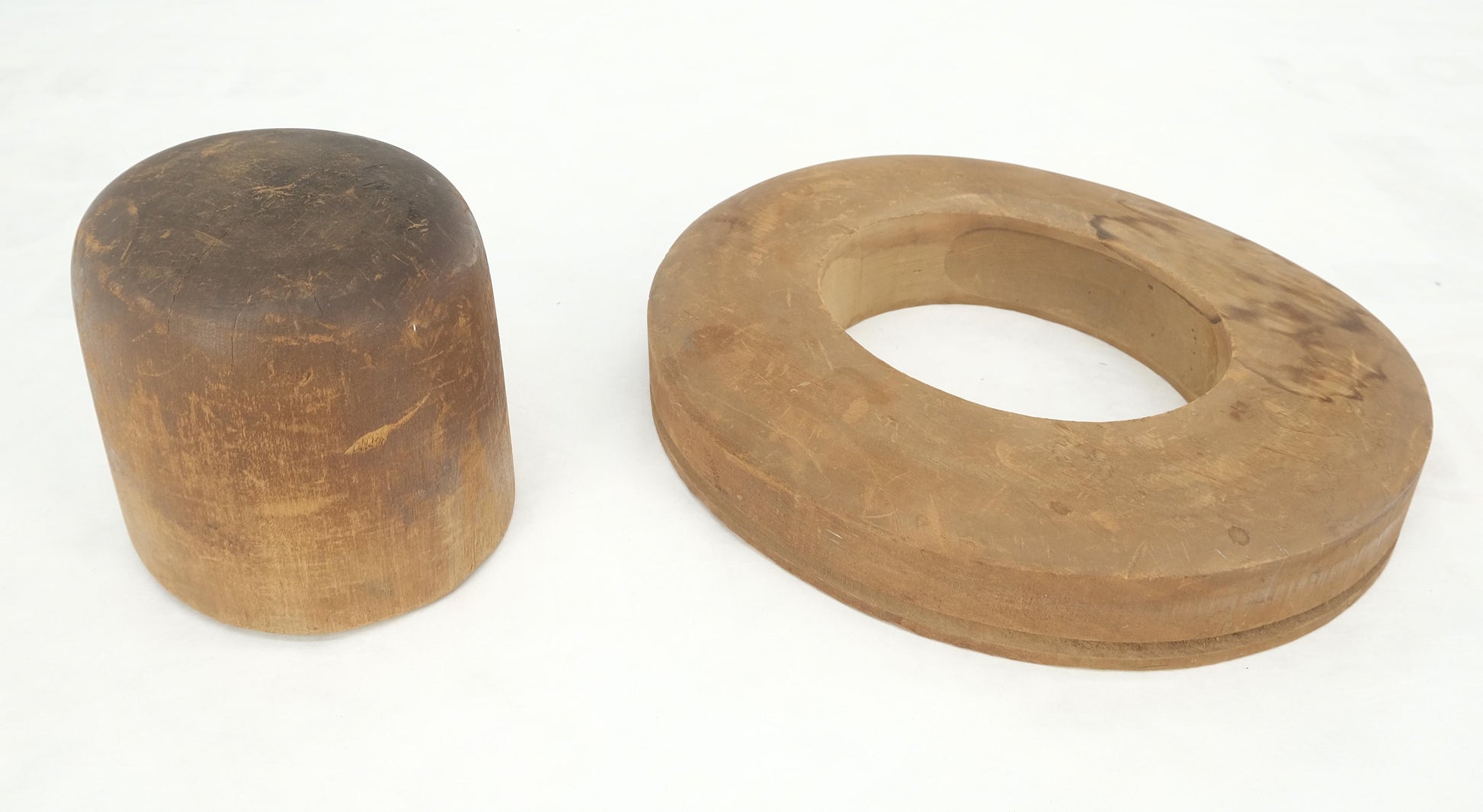 EstablishedLines Antique Solid Wood 2 Parts Hat From