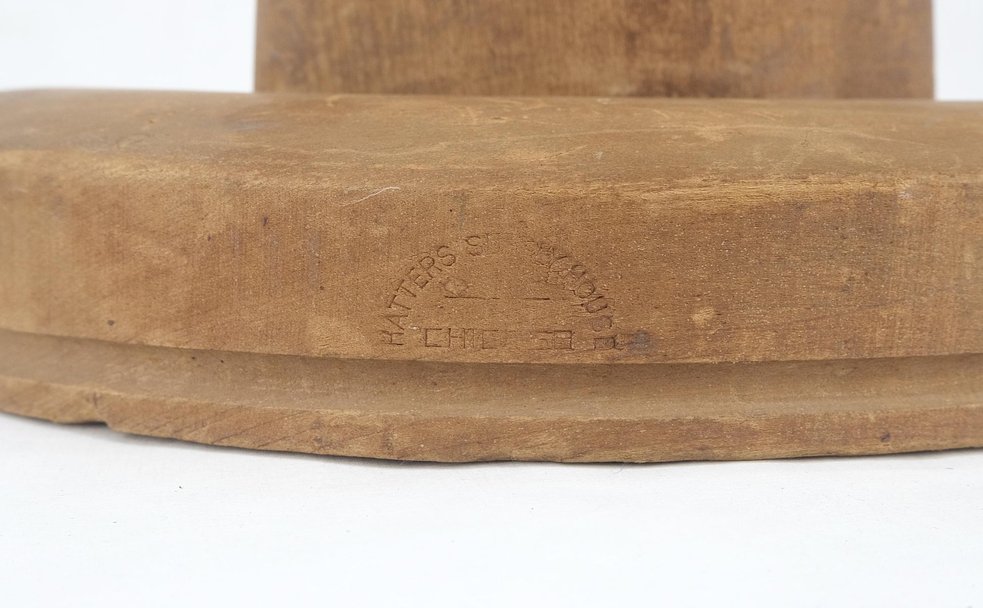 EstablishedLines Antique Solid Wood 2 Parts Hat From