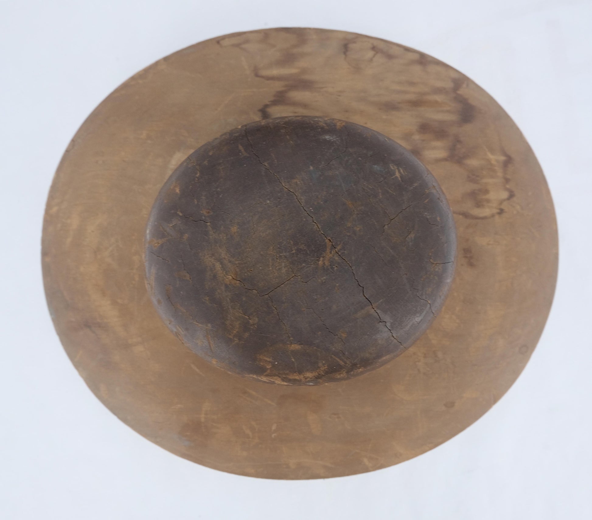 EstablishedLines Antique Solid Wood 2 Parts Hat From