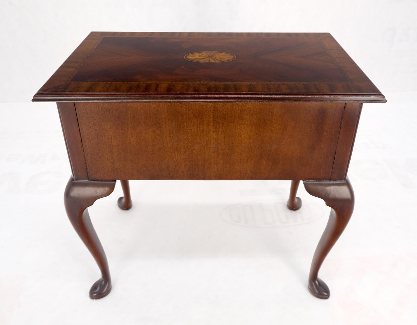 Councill Mahogany Banded & Inlaid Top Three Drawer Low Boy Dresser Chest MINT!