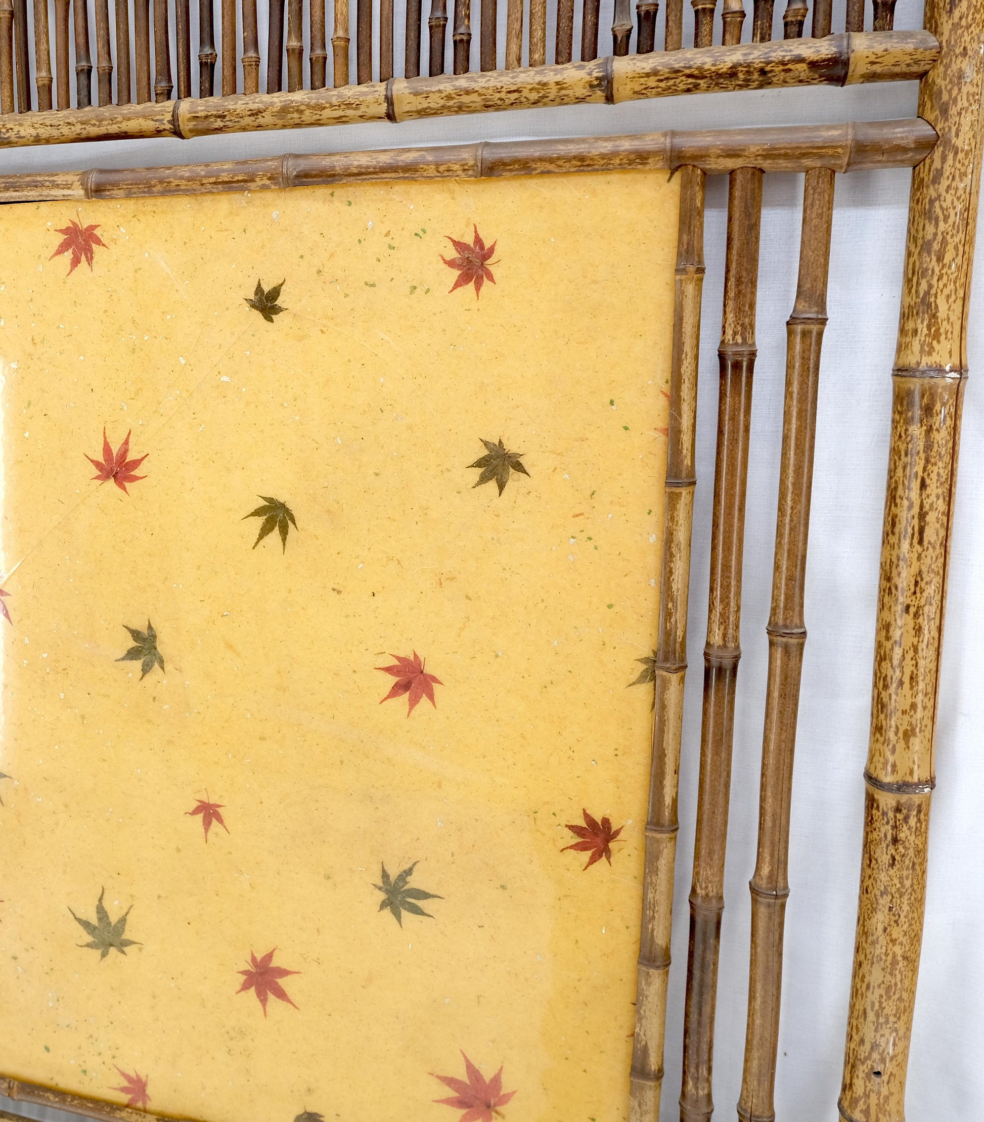 EstablishedLines Pair of Japanese Modern Bamboo Room Dividers Screens Decorative Panels Wall Art