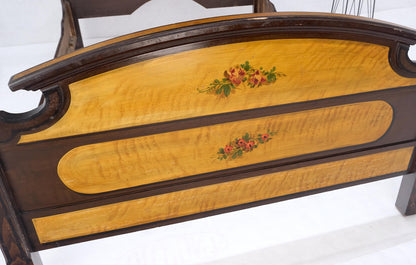 EstablishedLines Victorian Painted Bedroom Dresser Mirror King Bed Headboard Rocking Chair Set