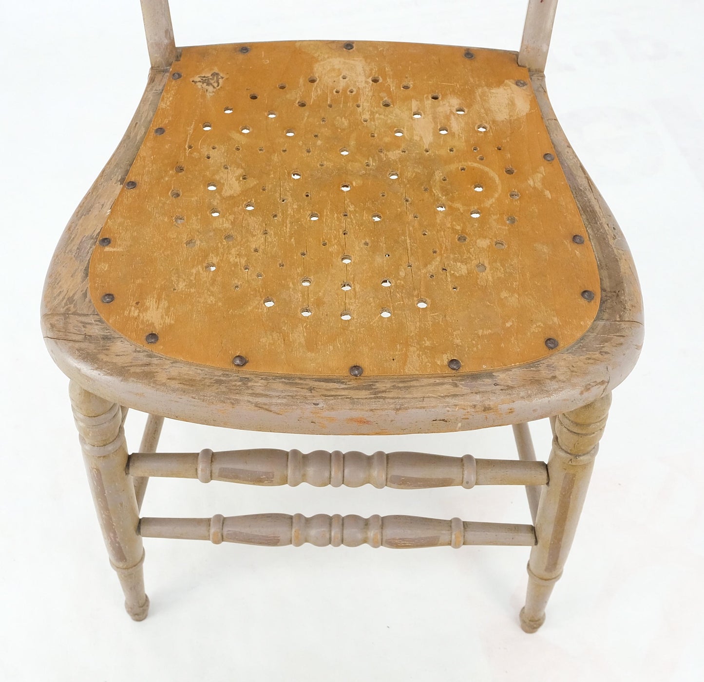 Victorian Hand Painted Dresser Mirror King Bed Headboard Chair Footstool Drawers