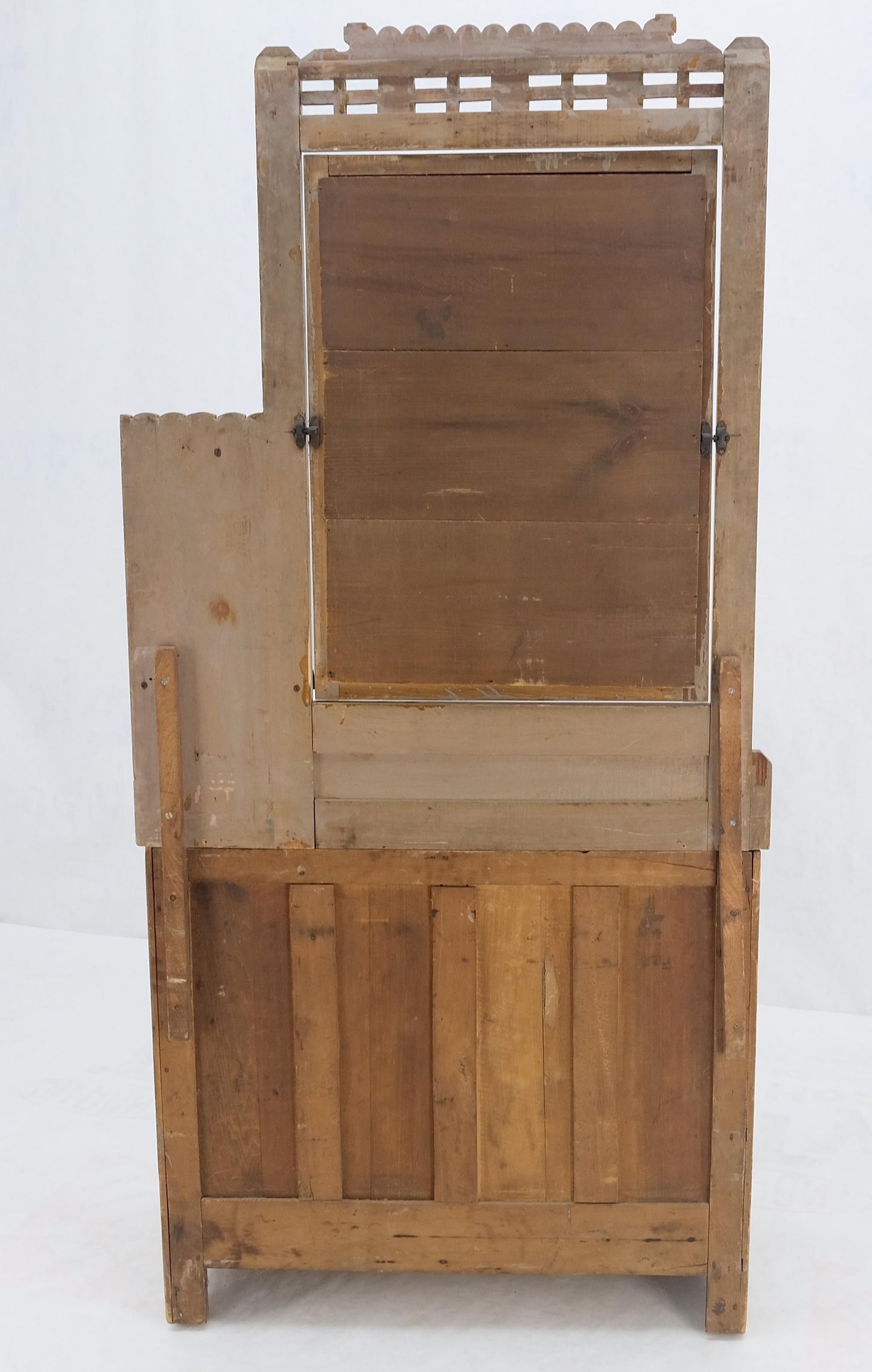 Victorian Hand Painted Dresser Mirror King Bed Headboard Chair Footstool Drawers