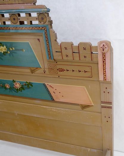 EstablishedLines Victorian Hand Painted Dresser Mirror King Bed Headboard Chair Footstool Drawers