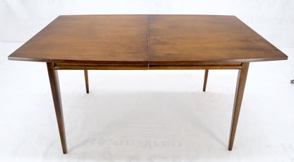 American Walnut Danish Mid Century Modern Style Dining Table 2 Extension Boards