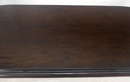 EstablishedLines Large 10' Long Heavily Carved Base Scroll Shape Thick Top Dining Table MINT