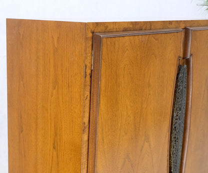 EstablishedLines Baker Modern Light Walnut 2 Doors 6 Drawers High Gentleman's Chest Dresser MINT!