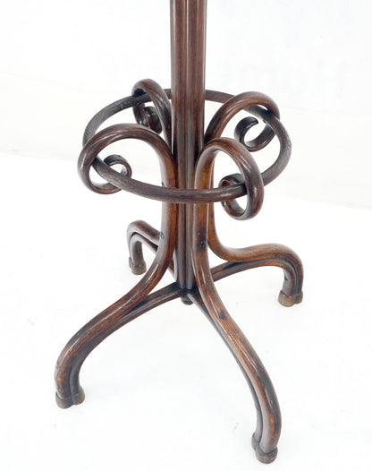 EstablishedLines Very Fine c1920s Thonet Atr. Bent Beechwood Revolving Coat Rack