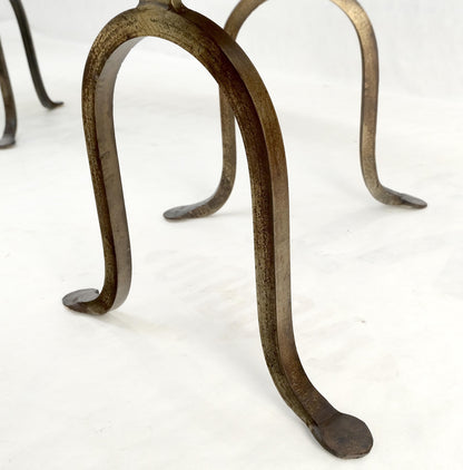 Half Round Horse Shoe Shape Drop Leaf Ends Serving Writing Library Gallery Table