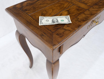 EstablishedLines Henredon Country French Solid Oak 2 Drawer Cabriole Legs Console Sofa Table