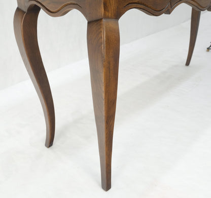 EstablishedLines Henredon Country French Solid Oak 2 Drawer Cabriole Legs Console Sofa Table