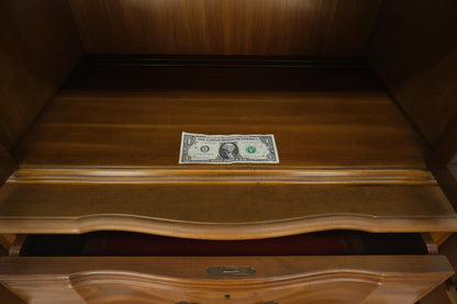 EstablishedLines Widdicomb Solid Cherry Butlers Drop Front Leather Top Desk Breakfront MINT