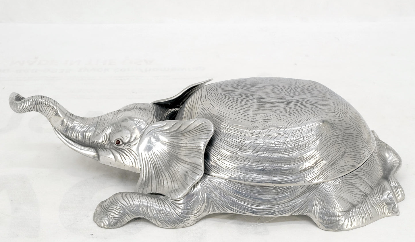 Arthur Court Elephant Sculpture Tray Box