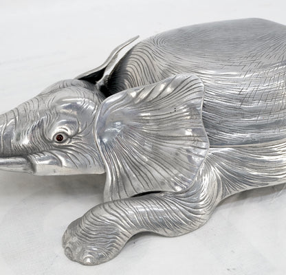 Arthur Court Elephant Sculpture Tray Box