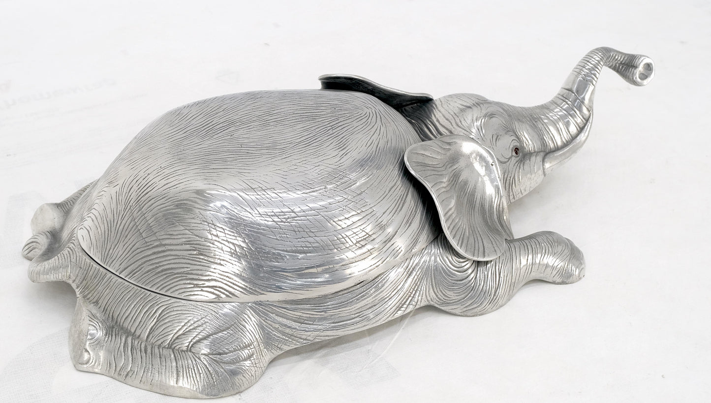 Arthur Court Elephant Sculpture Tray Box