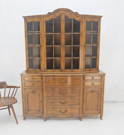 EstablishedLines Widdicomb Solid Cherry Butlers Drop Front Leather Top Desk Breakfront MINT